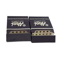Boîte en papier personnalisée avec logo, couvercle rabattable, pour set de tees de golf en bois de bambou, emballage OEM acceptable pour accessoires de golf