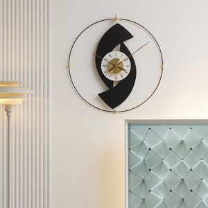 Reloj de pared Wozoom, redondo, con mecanismo de escaneo alimentado por batería, decoración moderna de una sola cara para sala de estar o restaurante - Product Image 4