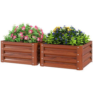 DB 2 uds. Kit de cama pequeña caja de jardín de flores macetas en forma de cesta para plantar en el suelo para envío por) - Product Image 4