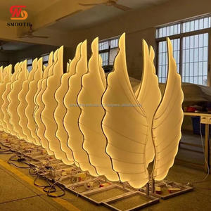 SMOOTH Luxury Wedding <b>Backdrop</b> LED Wings Shaped Glowing <b>Backdrop</b> <b>Stand</b> RGB Light Metal <b>Backdrop</b> <b>Stand</b> - Product Image 2