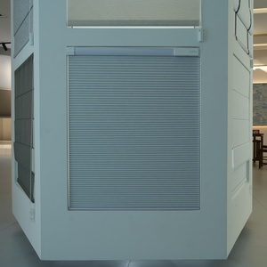 26mm màu đen nhựa dọc âm thanh bằng chứng Tính năng Nhà sản xuất của màn điện tổ ong rèm nhanh chóng không có cài đặt khoan - Product Image 5