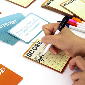 Tùy Chỉnh In Ấn Miễn Phí Vẽ Dày Hơn Bảng Trắng Có Thể Hủy Bỏ Vui Vẻ Trí Tưởng Tượng Tội Phạm Giải Quyết Thẻ Trò Chơi Với Bạn Bè Gia Đình - Product Image 3