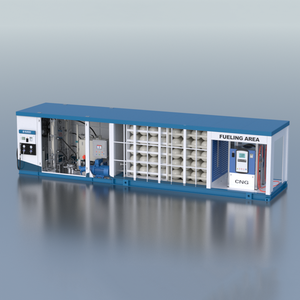 <span class=keywords><strong>Stazione</strong></span> di <span class=keywords><strong>Rifornimento</strong></span> Mobile CNG per Veicoli con Dispenser e Compressore, <span class=keywords><strong>Stazione</strong></span> Secondaria CNG Montata su Skid - Product Image 3