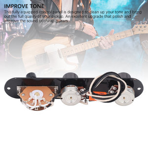 Piastra di controllo della <span class=keywords><strong>chitarra</strong></span> caricata precablato interruttore a 3 vie per parti di <span class=keywords><strong>chitarra</strong></span> elettrica <span class=keywords><strong>Telecaster</strong></span> nero - Product Image 3