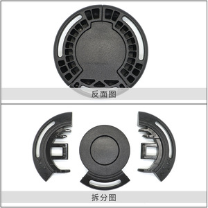 Hebilla de Seguridad de Tres Puntos para Cochecito A499, 26mm 33mm 36kgf, Material POM, Redonda y Ajustable, para Arnés de Asiento de Bebé - Product Image 2