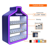 Sunyu Display OEM Conception personnalisée gratuite Étalage de boutique de tabac en acrylique avec éclairage LED RVB Étalage de cigarettes pour boutique de cigarettes