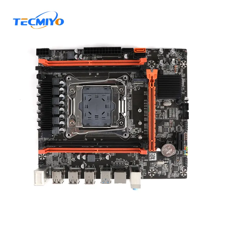 Tecmiyo X99 Lga2011-3 Bo mạch chủ Set Kit với Intel Xeon E5 2660v3 CPU 16GB (2*8 gam) 3200MHz DDR4 Bộ nhớ máy tính để bàn M-ATX NVMe M.2
