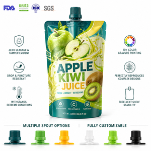 Bolsa Ecológica Transparente de <span class=keywords><strong>100ml</strong></span>, 250ml, 1L para Jabón de Manos, Bolsa con Boquilla Lateral para Líquidos, Doypack con Boquilla para Envasado de Detergente para Ropa - Product Image 3