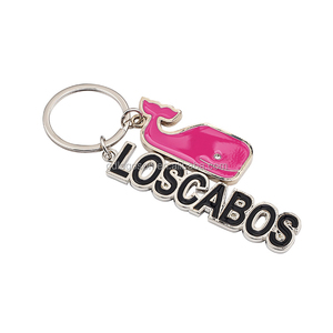 Custom Beach Souvenirs Sea Life Animals Keychain Metal Dolphin Shark Whale Shape <strong>Key</strong> <strong>Chains</strong> - Product Image 3