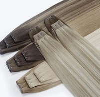 Extensions de cheveux 100% naturels vierges, double trame Genius, disponibles en plusieurs couleurs, micro-liens, résistantes à la chute, douces, qualité salon