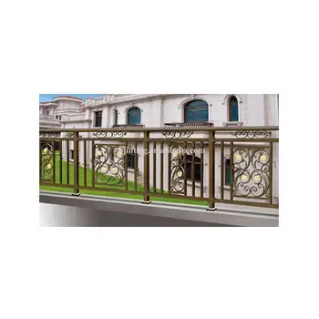 Simple de diseño de la parrilla de hierro para balcón interior barandilla de aluminio para la venta