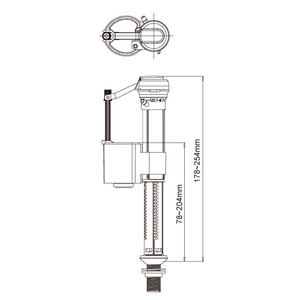 Nuca 300mm nước Closet nhà vệ sinh với che giấu tuôn ra van khách sạn ứng dụng các loại khác nhau nước tiểu Watermark nhà vệ sinh tuôn ra van - Product Image 3