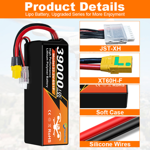 6S/12S/14S 44.4V 39000mAh 맞춤형 케이블 길이 고출력 장시간 지속 물류용 UAV 드론 배터리 - Product Image 5