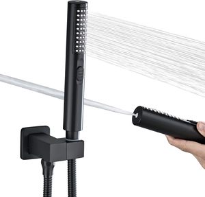 Handheld <b>Shower</b> Head Dual Spray Modes One Button Switch Water Saving High Pressure Bathroom <b>Hand</b> <b>Shower</b> - Product Image 1