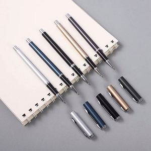 Stylos à encre gel promotionnels de haute qualité 0,5 mm, impression de logo personnalisé, stylos métalliques professionnels - Product Image 3