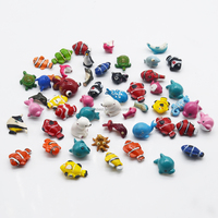 Direct usine, Breloque de téléphone et Pendentif de sac en résine, Figurines colorées de la vie marine : Poisson, Dauphin, Hippocampe, Phoque, Ancre, Étoile, Baleine, Requin