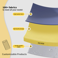 OEM/ODM Matelassé Étanche Multi-Usages Coussin Pliant pour Voyage Camping Bureau Sieste Coussins Lombaires et Coussins de Siège