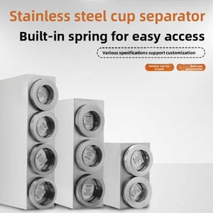 Dispensador comercial de tazas de acero inoxidable 304, grande, mediano, pequeño, té de la leche, café, Cola, taza de plástico, taza automática - Product Image 2