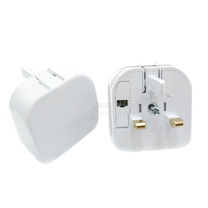 BS1363-5 ECP BS5733 EU 2 Pin a UK, adaptador de enchufe de 3 pines, toma de corriente de 5 Amp, fusible de viaje, ajuste seguro - Product Image 5