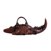 Sac à bandoulière pour femme en forme de crocodile, design animal unique, plusieurs couleurs au choix