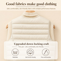 Gilet matelassé sans manches pour femme, chaud et confortable, 90% duvet, idéal pour l'automne, l'hiver, le bureau et les voyages