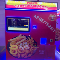 Máquina Expendedora de Papas Fritas Inteligente de Acero Inoxidable Personalizada con Pantalla Táctil de 32 Pulgadas, Cambio de Monedas, Tarjeta de Crédito, Código QR