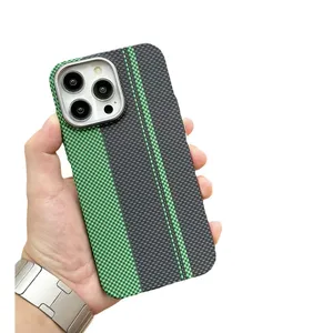 防震碳纤维硬电脑外壳，带金属摄像头保护手机外壳，适用于iPhone 15 Pro Max 15 14 plus