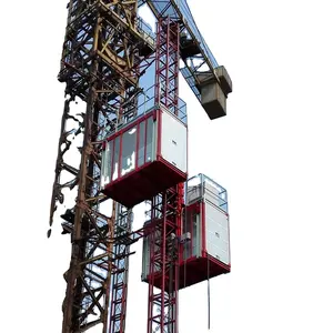 <span class=keywords><strong>Sc200</strong></span> <span class=keywords><strong>200</strong></span> Double cages ascenseur de levage de <span class=keywords><strong>construction</strong></span> de bâtiments de grande hauteur pour les matériaux - Product Image 6