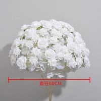 HY vente en gros de boules de fleurs artificielles de 60 cm décoration de mariage centre de table en soie fournisseur de mariage