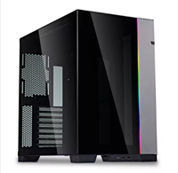 O11 Dynamic New Full Tower Computer Case Negro Blanco Plata ATX Full Tower Gaming PC Case Material plástico Escritorio