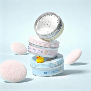 Recycled Materials Reusable Aluminum Tin Jar with Sieve Empty Container for Baby Powder Nourishing Skin Powder Storage - Product Image 3