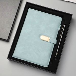 Set de Regalo de Cuaderno de Negocios Personalizado, Agenda A5, Cuaderno de Cuero PU al por Mayor, Diario de Lujo Personalizado con Bolígrafo de Regalo, Diario con Encuadernación Cosida - Product Image 5
