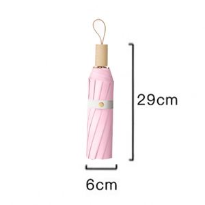 Paraguas de 12 varillas, plegable en tres partes, manual, con diseño degradado, estilo mini cápsula, en oferta de proveedor, ideal como regalo de lujo. - Product Image 2