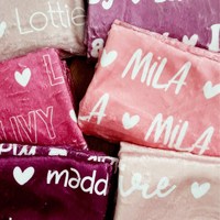 Couverture en peluche personnalisée pour bébé avec nom, couverture en flanelle super douce pour la nurserie, cadeau pour enfants