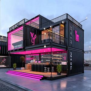 Casa Contenedor Prefabricada Personalizada, Casa Móvil Moderna, Aislada, Insonorizada, Estructura de Acero, Edificio Exterior para <span class=keywords><strong>Cafetería</strong></span> - Product Image 1