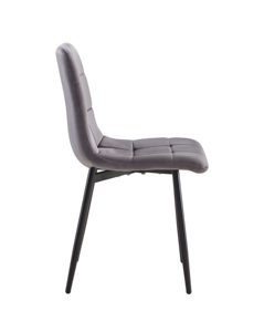 <span class=keywords><strong>Sedia</strong></span> da Pranzo Imbottita con Telaio <span class=keywords><strong>in</strong></span> Metallo Verniciato a Polvere e <span class=keywords><strong>Tessuto</strong></span> Confortevole per Arredamento Soggiorno - Product Image 3