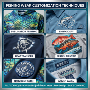 Saike Sudadera con Capucha de <span class=keywords><strong>Pesca</strong></span> con Logo Personalizado, Secado Rápido, Protección UPF 50, Manga Larga, Transpirable, Estampada - Product Image 5