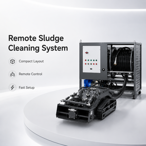 Robot de nettoyage d'égouts électrique sur chenilles en acier au carbone avec caméra et pompe à moteur pour l'<span class=keywords><strong>inspection</strong></span> et le nettoyage des canalisations souterraines - Product Image 5