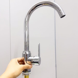 Grifo de Cocina de Acero Inoxidable, Monomando, Montaje en Encimera, Válvula de Cerámica Moderna, Fácil Instalación, 1.0-1.9 gal/m - Product Image 2