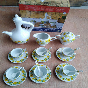 Juego de café <span class=keywords><strong>Abeba</strong></span> con diseño de jebena para ceremonia de café, 23 Uds. - Product Image 5