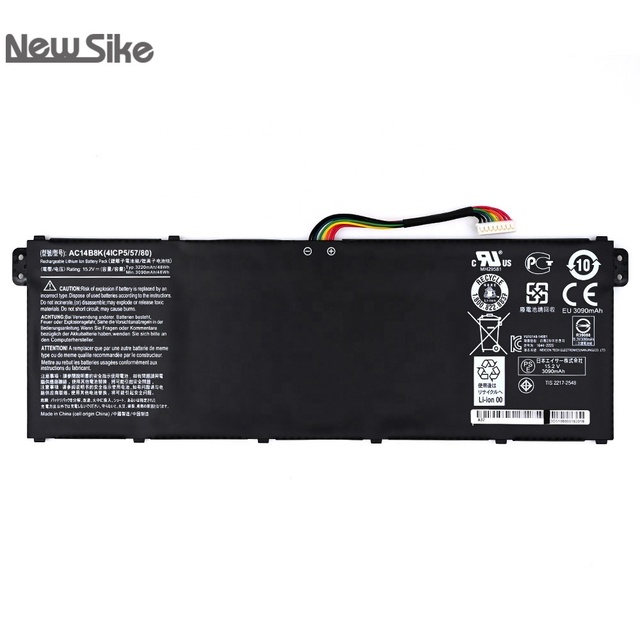 15.2V 48WH AC14B8K Replacement Battery for Acer Aspire ES1-111/433G/531/B115 V3-371 MS2392 AC14B8K AN515-52/51 AC14B8K Battery