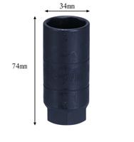 Jeu de clés à douille pour capteur d'oxygène 7 pièces, adaptateur de douille à embout ouvert, kit d'outils de démontage du capteur d'oxygène