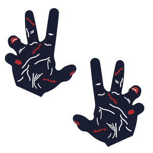 Vendita all'ingrosso di tendenza: Suameja ZQ0103 Copricapezzoli Monouso Neri Glitterati, Petali per Seno Sexy da Ragazza, Tatuaggi Intimi Senza Cuciture - Product Image 4