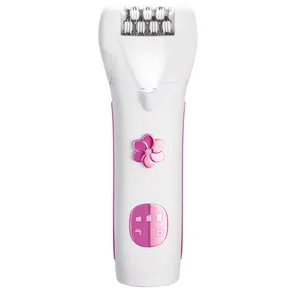 KD-212 Nouveau Design Corps Visage Rose Épilateur Femme Électrique Dame Épilateur Avec Lumière LED