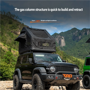 การตั้งแคมป์กลางแจ้งด้วยเต็นท์หลังคารถยนต์ SUV สำหรับการเดินทางแบบครอสคันทรีและการเดินทางบนถนน สามารถรองรับเต็นท์ติดรถยนต์ได้ - Product Image 3