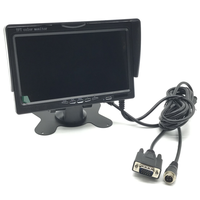 Écran LCD IPS Aviation VGA 7 pouces pour véhicule, approuvé directement par l'usine, connecté au NVR mobile pour bus et véhicules