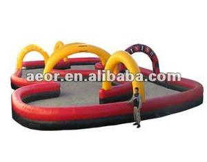 Pista de carreras inflable para coches de choque para niños Venta caliente en <span class=keywords><strong>2023</strong></span> pista de coches de choque inflable - Product Image 2