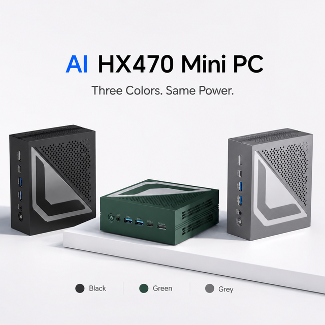 OpenClaw NEW AI Mini Pc AMD Ryzen AI 9 HX470 OCuLink Mini PC 16 Core DDR5 96GB SSD PCIe4.0 2tb Dual 2.5G LAN MINI Host