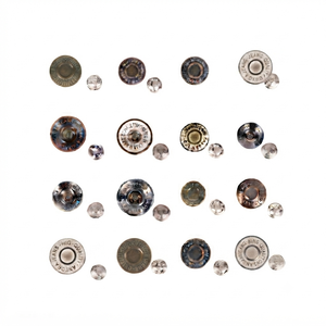 High Quality Brass Zinc Alloy Denim Cover Garment Replacement 20mm 25mm Jeans Accessories <b>Button</b> for Jeans Garment - Product Image 2