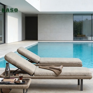 Tumbona para Piscina, Tumbona para Jardín, Muebles de Jardín para Villa, Tumbona de Aluminio para Exteriores - Product Image 1